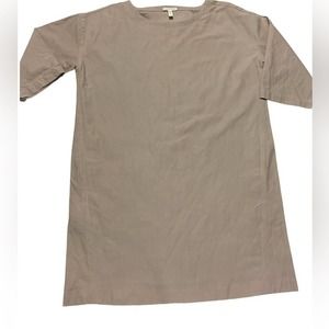Eileen fisher tan organic cotton dress size s/p small